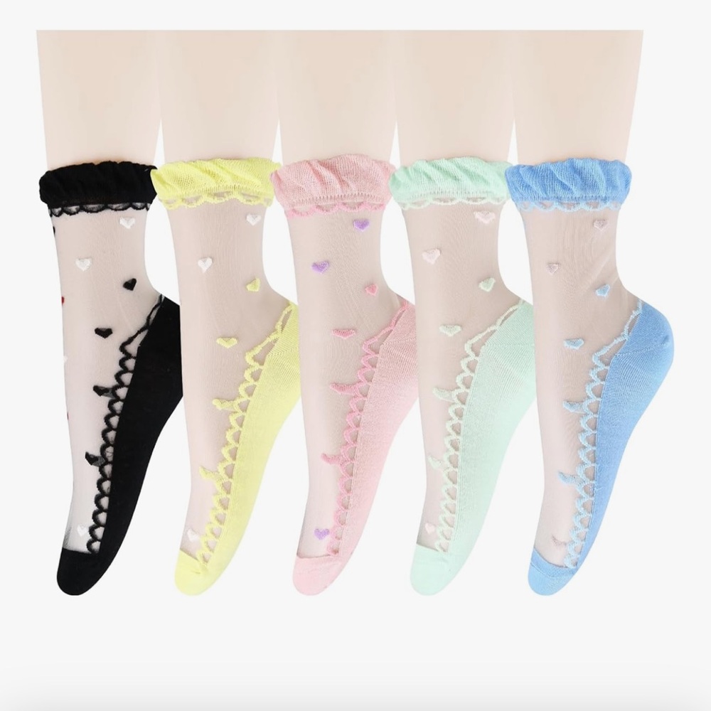 Heart Gothic dollbaby Lollipop candy ballet corset ankle socks Lolita sex doll